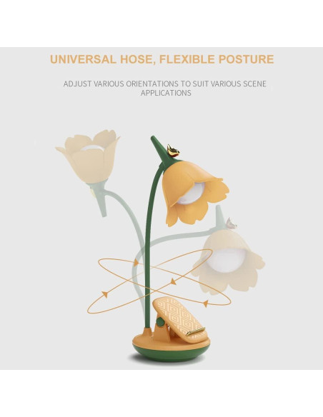 Lámpara de Escritorio LED MAGICKK con Clip, Recargable, Azul