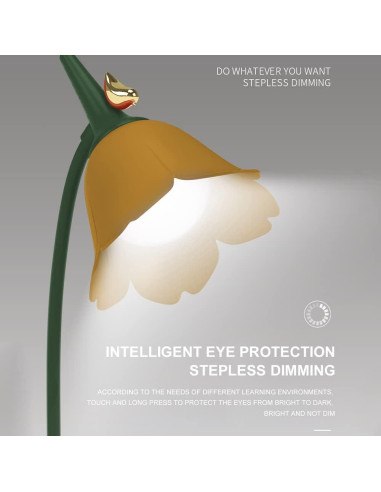 Lámpara de Escritorio LED MAGICKK con Clip, Recargable, Azul