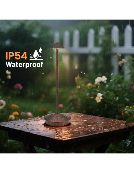 Lámpara de Mesa LED Inalámbrica XMINKDZA 6000mAh 2 Piezas