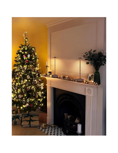 Lámpara de Mesa LED Inalámbrica XMINKDZA 6000mAh 2 Piezas