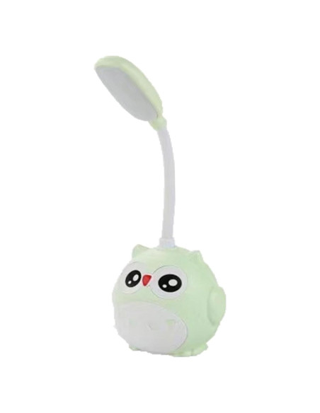 Lámpara de Escritorio LED Genyerl Búho Verde Plegable USB