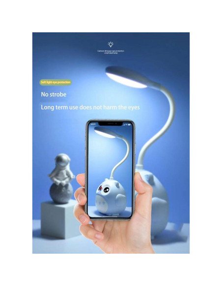 Lámpara de Escritorio LED Genyerl Búho Verde Plegable USB