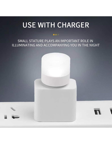 Luz Nocturna LED USB Sokelinn-six 6 Pack Mini 1W Blanca