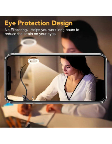 Lámpara de Escritorio LED con Lente de Aumento XINGYUNTREE