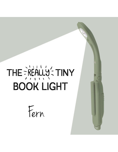 Luz de Libro LED IF Verde Helecho - Compacta y Plegable