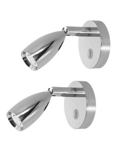Luz de Lectura LED THALASSA 12V Regulable - 2 Unidades