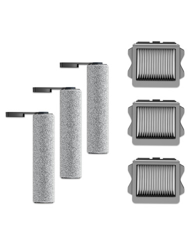 Rodillos y Filtros de Reemplazo Tineco S5 - 3 Cepillos y 3 Filtros
