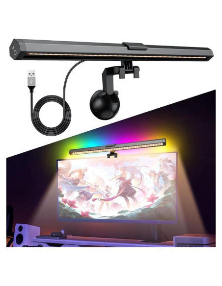 Barra de Luz para Monitor CATPOWER RGB Ajustable 10W