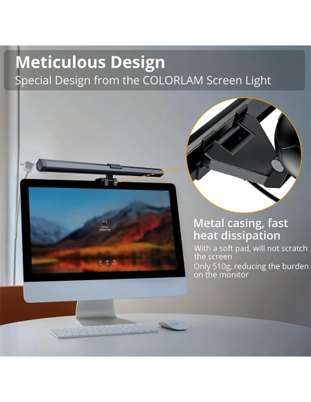 Barra de Luz para Monitor CATPOWER RGB Ajustable 10W