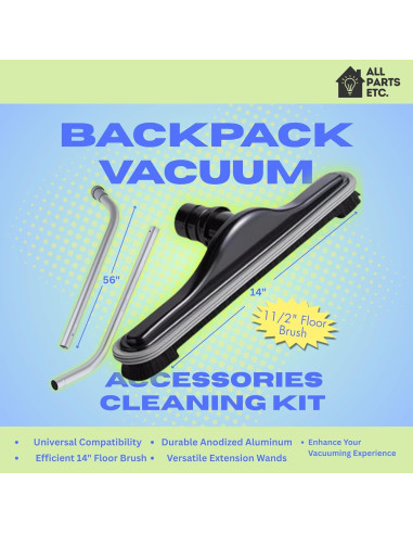 Kit de limpieza para aspiradora mochila ALL PARTS 2 piezas 3.81 cm