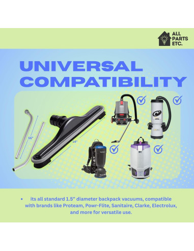 Kit de limpieza para aspiradora mochila ALL PARTS 2 piezas 3.81 cm