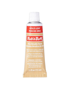 Cera de Acabado Metálico AMACO Rub n Buff 15ml - Hoja de Oro