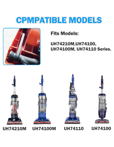 Correa de Reemplazo para Aspiradora Hoover Total Home Pet - 2 Unidades