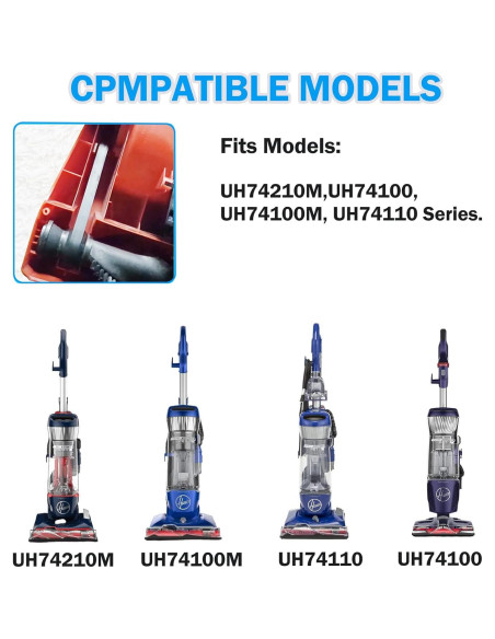 Correa de Reemplazo para Aspiradora Hoover Total Home Pet - 2 Unidades