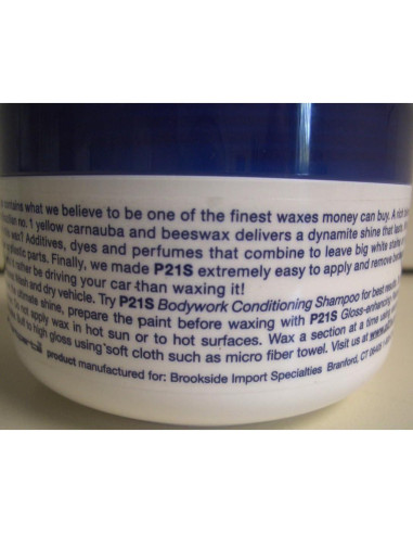 Cera de Carnauba P21S 12700W - Brillo Espejo 175g