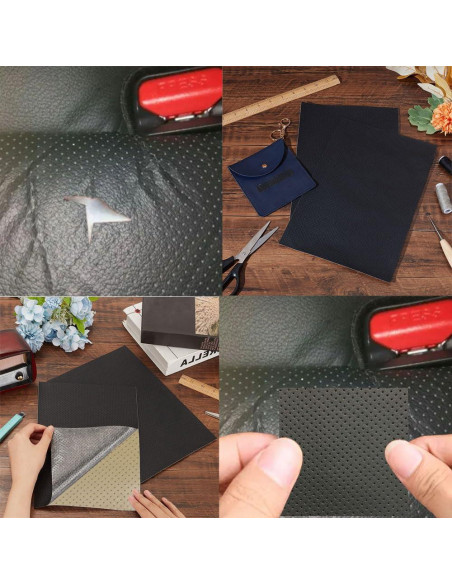 Cinta de Parche Adhesivo para Reparación de Cuero 20x30 cm