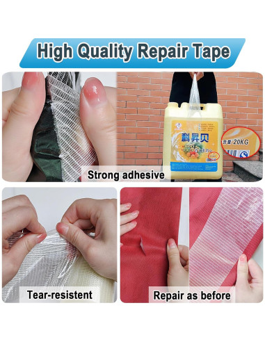 Cinta de Reparación para Toldos RV WENSSKKU 8 cm x 11.89 m