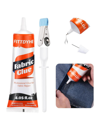 Pegamento para Tela Permanente FITTDYHE 120ml - Adhesivo Lavable