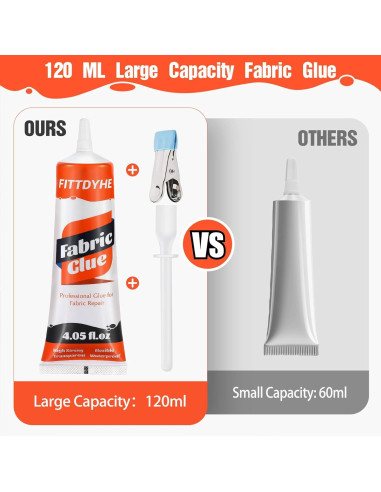 Pegamento para Tela Permanente FITTDYHE 120ml - Adhesivo Lavable