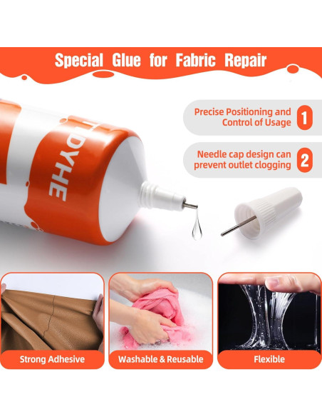 Pegamento para Tela Permanente FITTDYHE 120ml - Adhesivo Lavable