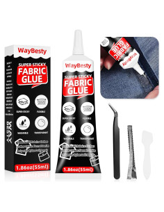 Pegamento para Tela Waybesty 55ml - Impermeable y Lavable