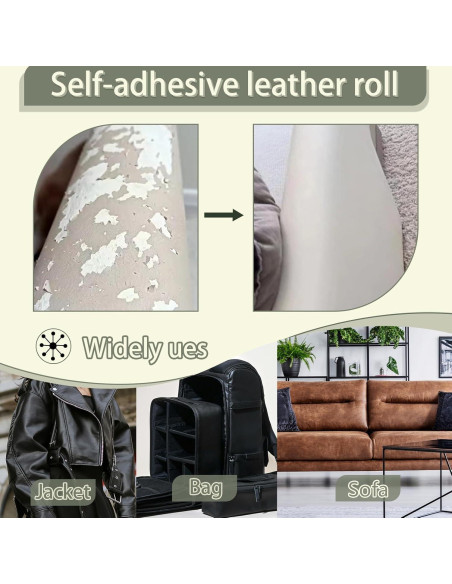 Cinta de Reparación de Cuero TACOLO 30x137 cm Autoadhesiva Café