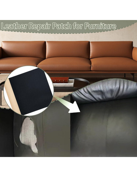 Cinta de Reparación de Cuero TACOLO 30x137 cm Autoadhesiva Café