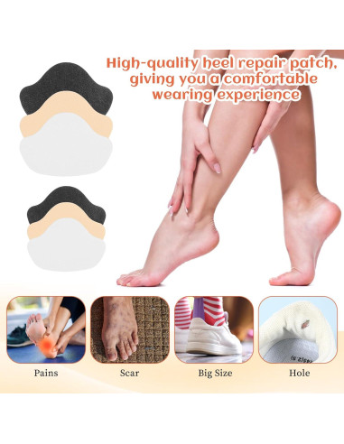 30 Pcs Parches Autoadhesivos para Reparación de Tacones