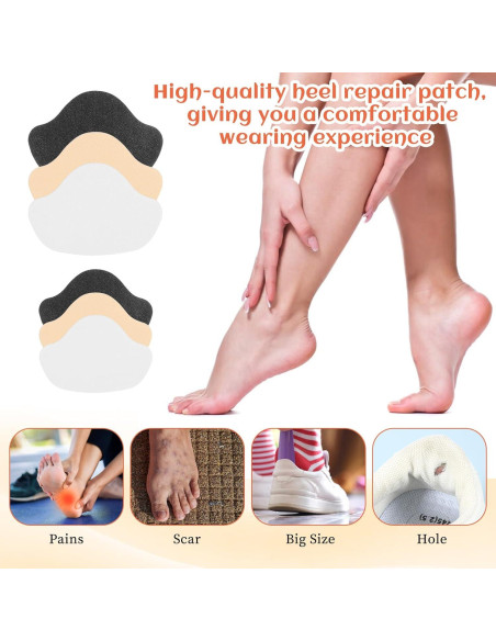 30 Pcs Parches Autoadhesivos para Reparación de Tacones