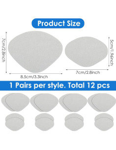 Kit de Reparación de Tacones 16PCS Terciopelo Gris 2