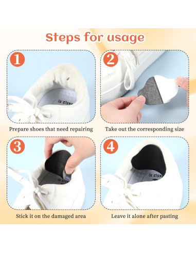30 Pcs Parches Autoadhesivos para Reparación de Tacones