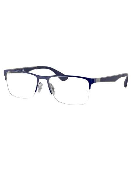 Montura de gafas Ray-Ban Rx6335 Rectangular Azul 56mm Montura de gafas Ray-Ban Rx6335 Rectangular Azul 56mm