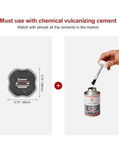 Parches de Neumático SUNSOUL 10 Piezas 9.53 cm Redondos 2