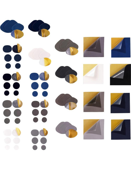 Parche autoadhesivo de reparación para zapatos JAGTRADE 4 Piezas Gris