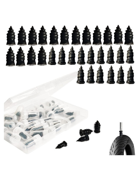 30 Piezas Clavos de Reparación de Neumáticos PPgod