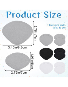 12 Parches Autoadhesivos Reparación Tacones FdcLixuvol - 3 Colores 2