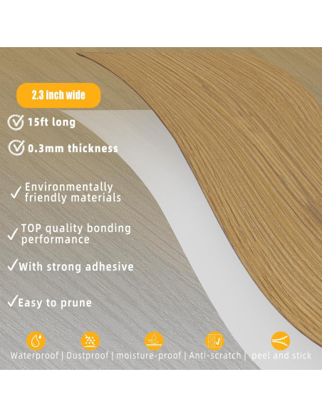 Cinta de Reparación de Grano de Madera GSCIT Club 5.8cm x 4.6m Roble