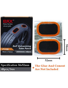 Parche de Reparación PAX 48 Pcs 34x52mm para Neumáticos 2