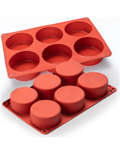 Moldes de Huevo de Silicona Dootafy 2 Piezas 7.6 cm Profundos 2