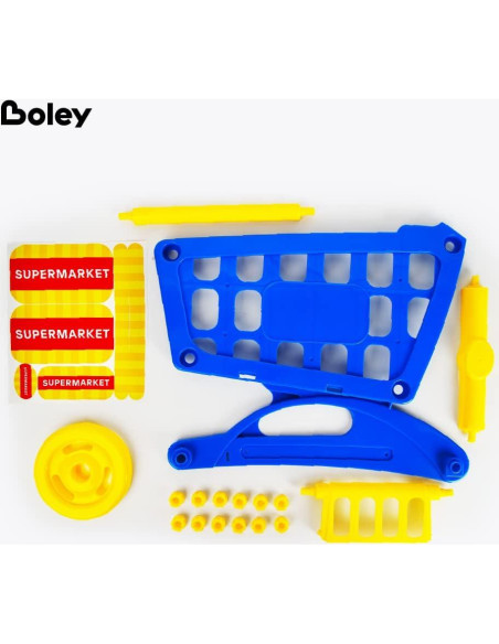 Carrito de Compras Educativo Boley 1106A - Juguete para Niños 3+