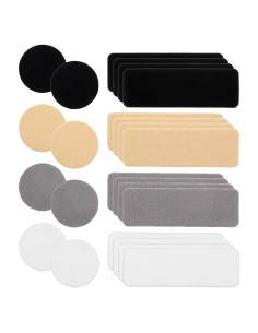 24 Parches Autoadhesivos para Zapatos - 4 Colores y 2 Formas