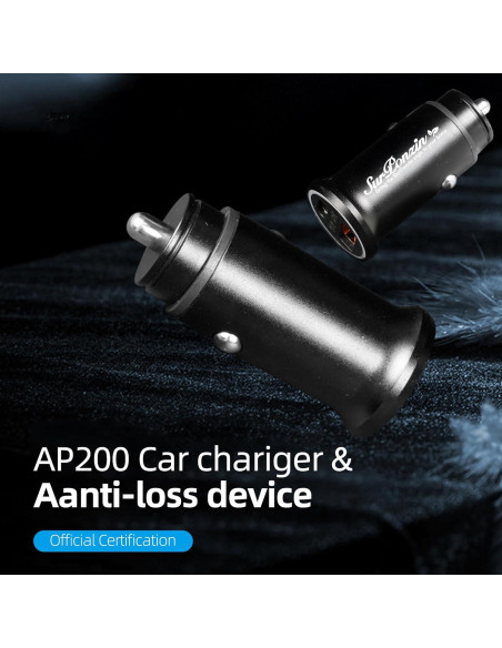 Dispositivo Antipérdida Surponzin para Automóvil - Carga USB y Seguimiento en Tiempo Real