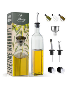 Dispensador de Aceite de Oliva Zulay 0.5L Vidrio Transparente