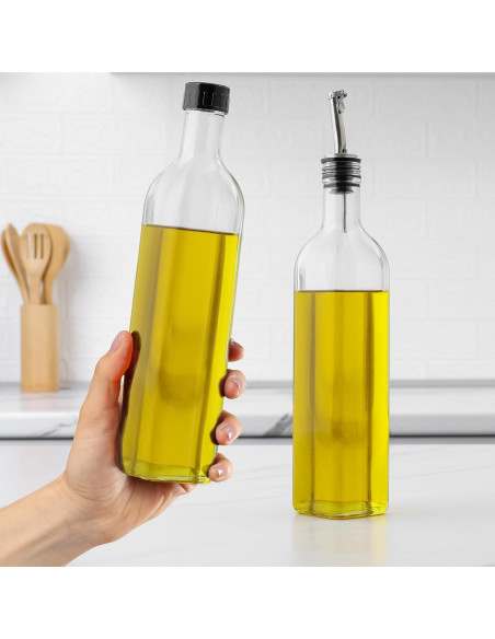 Dispensador de Aceite de Oliva Zulay 0.5L Vidrio Transparente