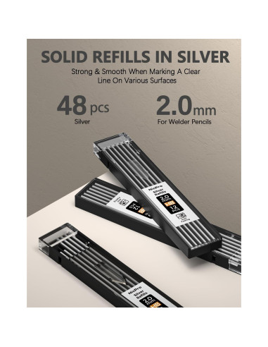 Conjunto de Lápices Mecánicos Nicpro 2mm con 24 Recargas