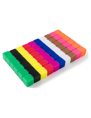 Juego de 60 Dados en Blanco Multi-color para Juegos de Mesa