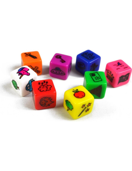 Juego de 60 Dados en Blanco Multi-color para Juegos de Mesa
