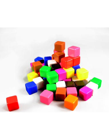 Juego de 60 Dados en Blanco Multi-color para Juegos de Mesa