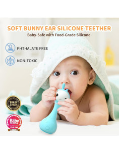 Sonajero Musical Alilo Smarty Bunny Azul 0-24 Meses 2