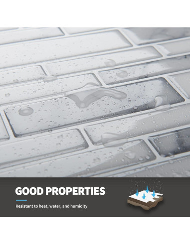 Azulejos Autoadhesivos Art3d 10 Hojas Mármol Blanco 30.48cm